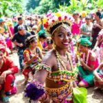 Tradisi budaya Desa Coper Ponorogo yang berwarna-warni.