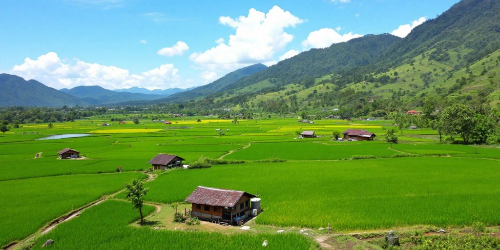 Pemandangan alam Desa Coper yang indah di Ponorogo.