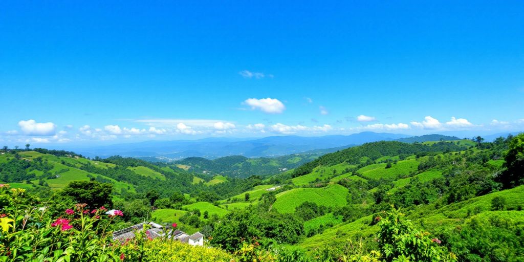 Pemandangan alam Kabupaten yang indah dan memukau.